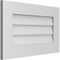Ekena Millwork Vertical Surface Mount PVC Gable Vent: Non-Functional, w/ 3-1/2"W x 1"P Standard Frame, 26"W x 16"H GVPVE26X1601SN - alternate 3